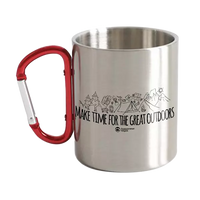 Thumbnail for Make Time For Great Stainless Steel Double Wall Carabiner Mug 12oz