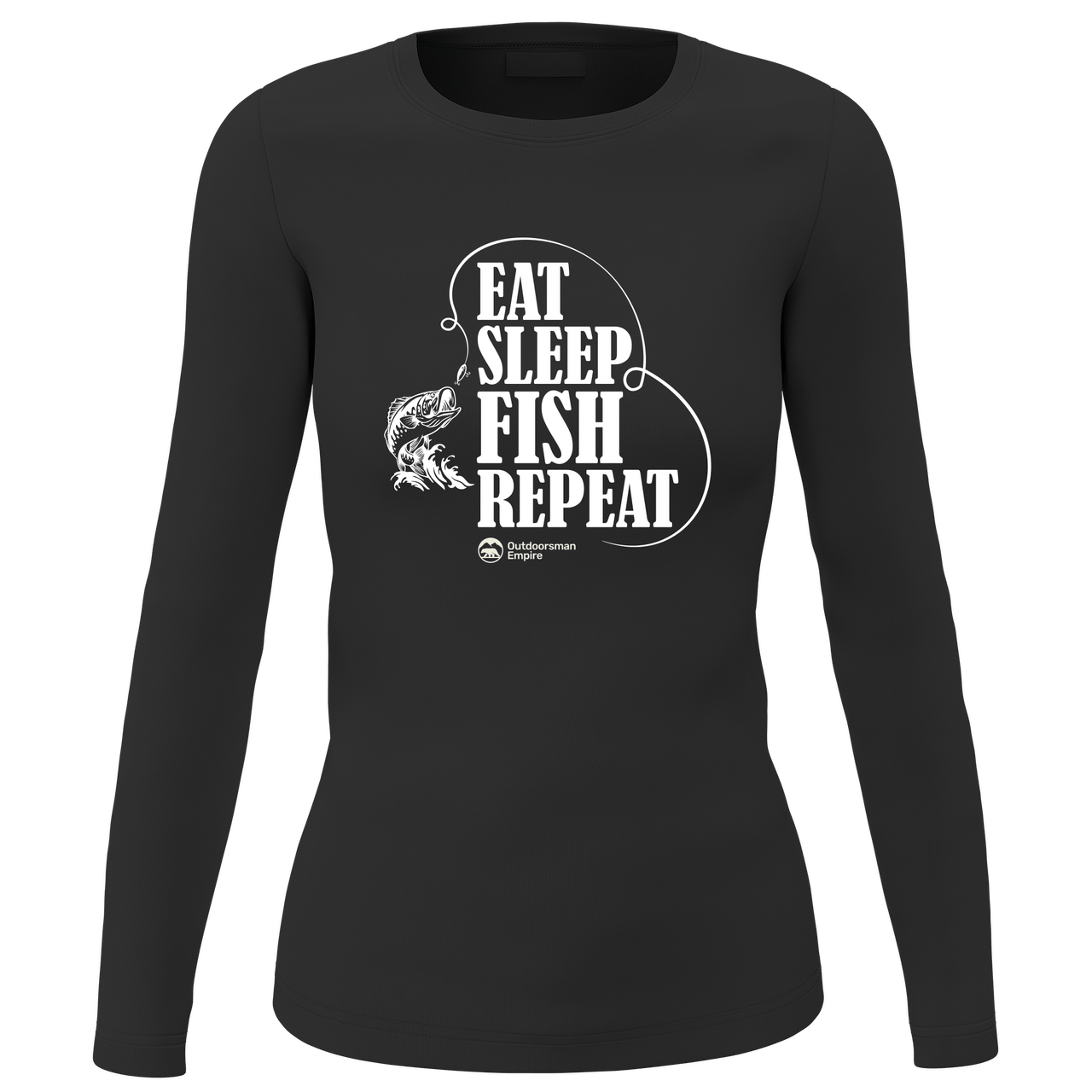 Eat Sleep Fish Repeat Women Long Sleeve Shirt