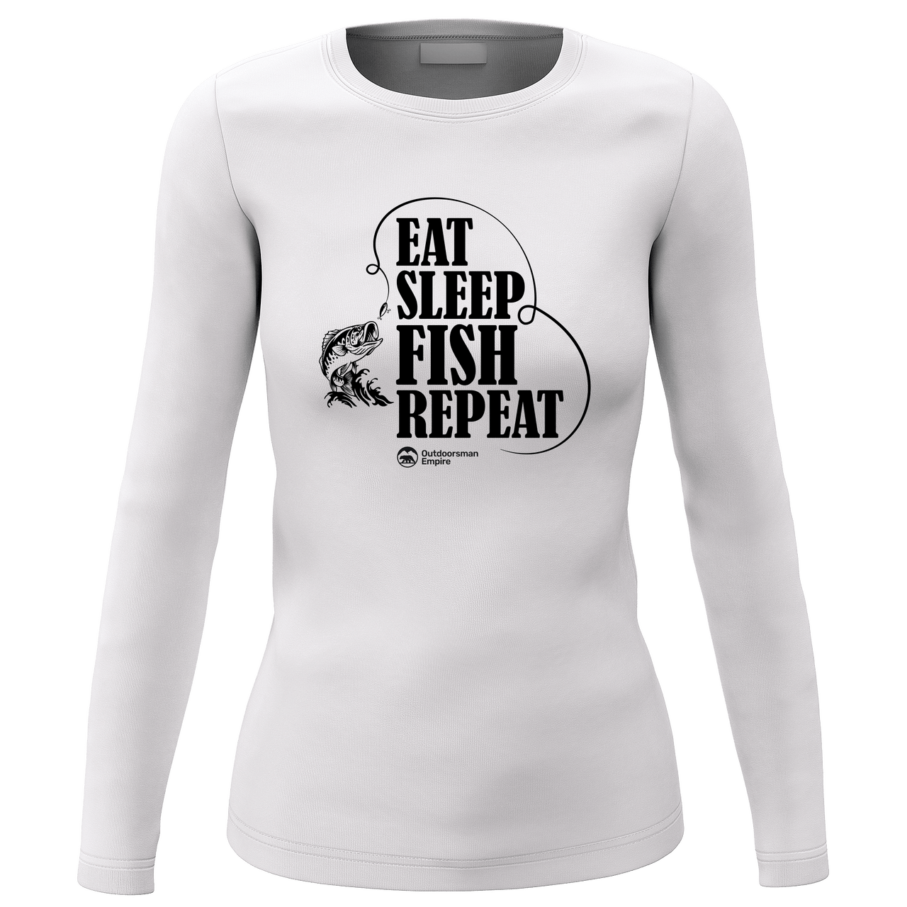 Eat Sleep Fish Repeat Women Long Sleeve Shirt
