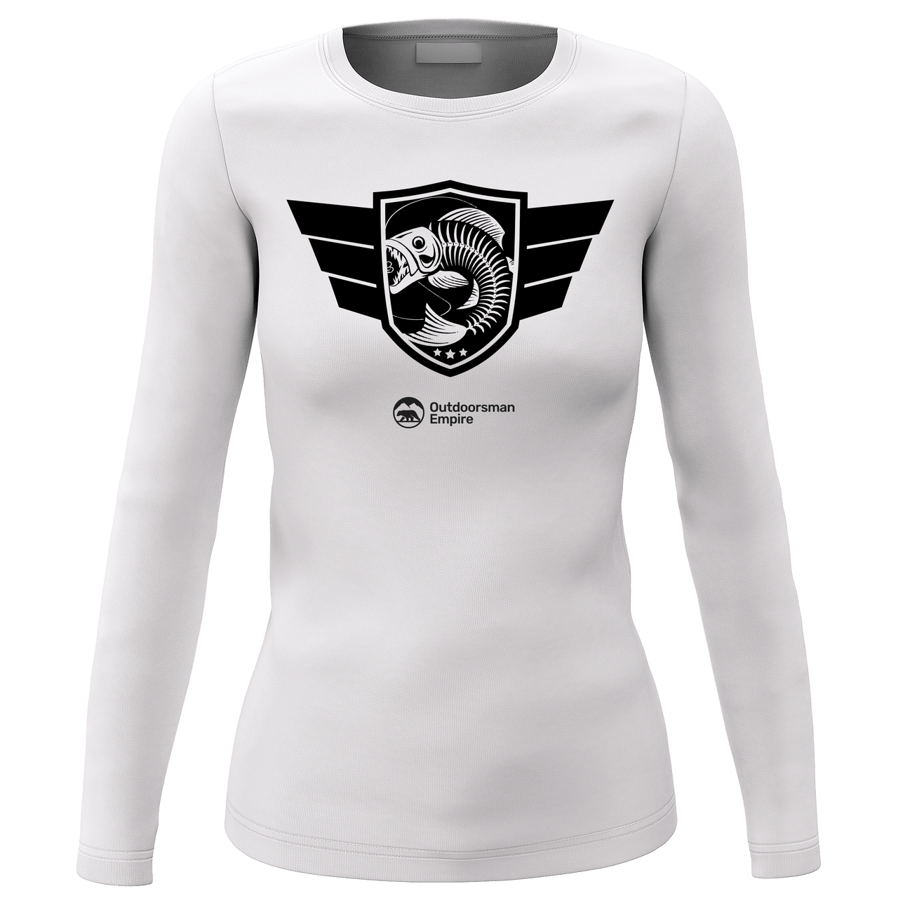 Fishing Air Force Women Long Sleeve Shirt