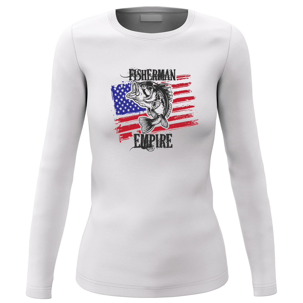 Fisherman American Empire Color Women Long Sleeve Shirt