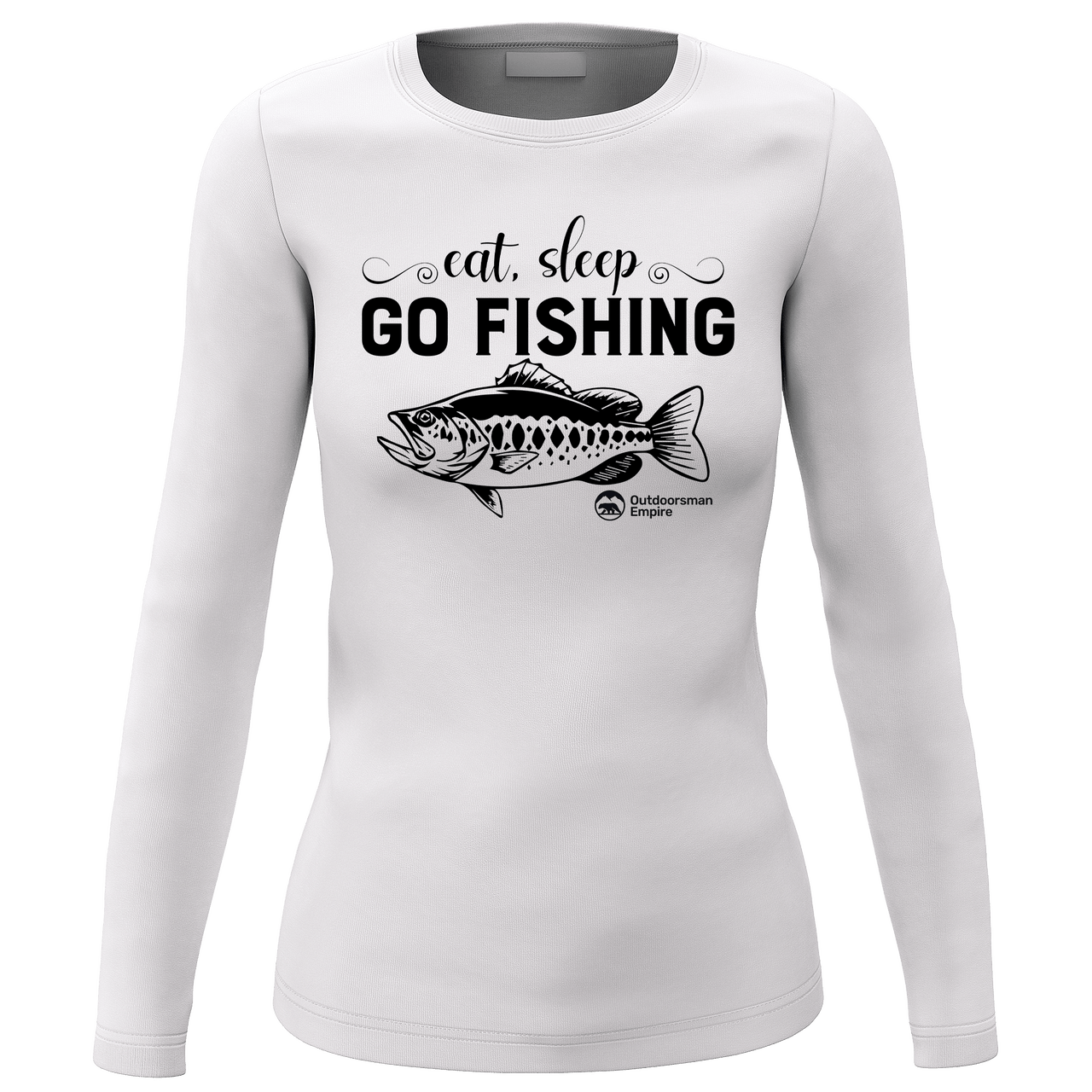 Eat Sleep Go Fishing Women Long Sleeve Shirt