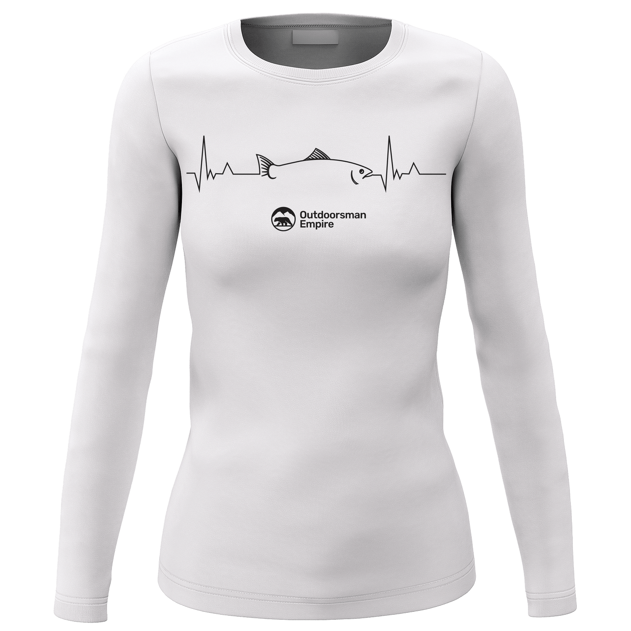 Fishing Cardiogram Women Long Sleeve Shirt