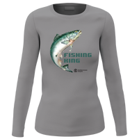 Thumbnail for Fishing Pixelated Women Long Sleeve Shirt