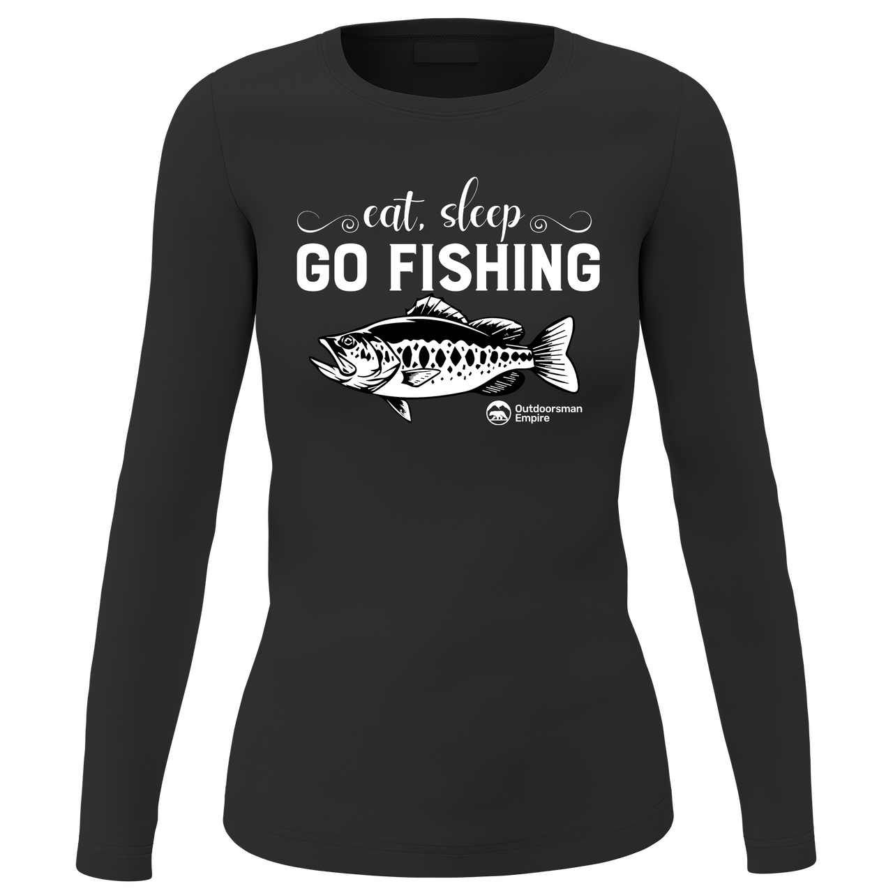 Eat Sleep Go Fishing Women Long Sleeve Shirt