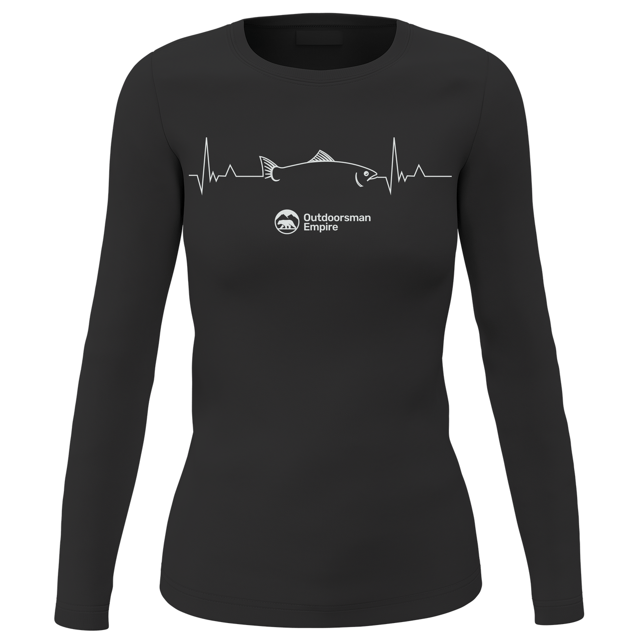 Fishing Cardiogram Women Long Sleeve Shirt