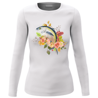 Thumbnail for Fishing Flower Women Long Sleeve Shirt
