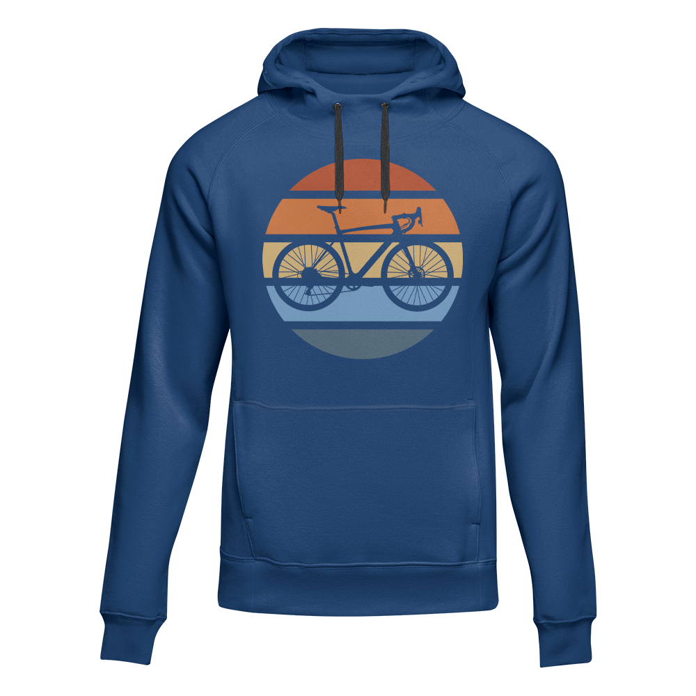 Modern Vintage Bicycle Adult Fleece Hooded Sweatshirt