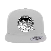 Thumbnail for Never Underestimate An Old Skier Embroidered Flat Bill Cap