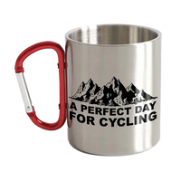 Thumbnail for Perfect Day For Cycling Stainless Steel Double Wall Carabiner Mug 12oz