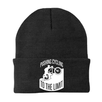 Thumbnail for Pushing Cycling To The Limit Embroidered Beanie