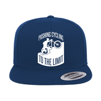 Thumbnail for Pushing Cycling To The Limit Embroidered Flat Bill Cap