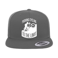 Thumbnail for Pushing Cycling To The Limit Embroidered Flat Bill Cap