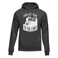 Thumbnail for Pushing Cycling To The Limit Adult Fleece Hooded Sweatshirt