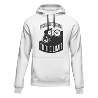 Thumbnail for Pushing Cycling To The Limit Adult Fleece Hooded Sweatshirt