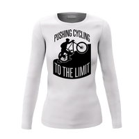 Thumbnail for Pushing Cycling To The Limit Women Long Sleeve Shirt