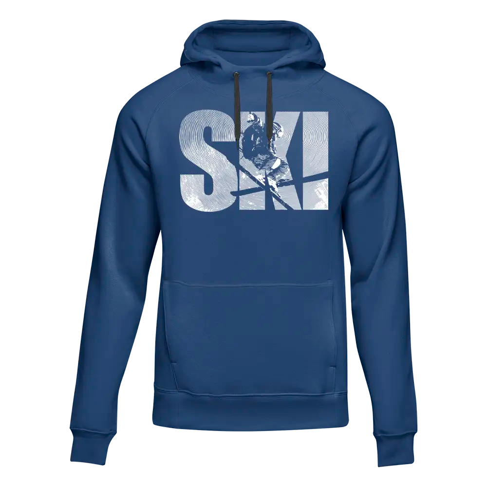 Ski Adult Fleece Hooded Sweatshirt
