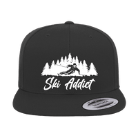 Thumbnail for Ski Addict Embroidered Flat Bill Cap