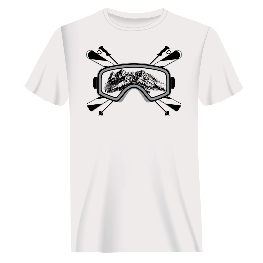Ski Goggles T-Shirt for Men
