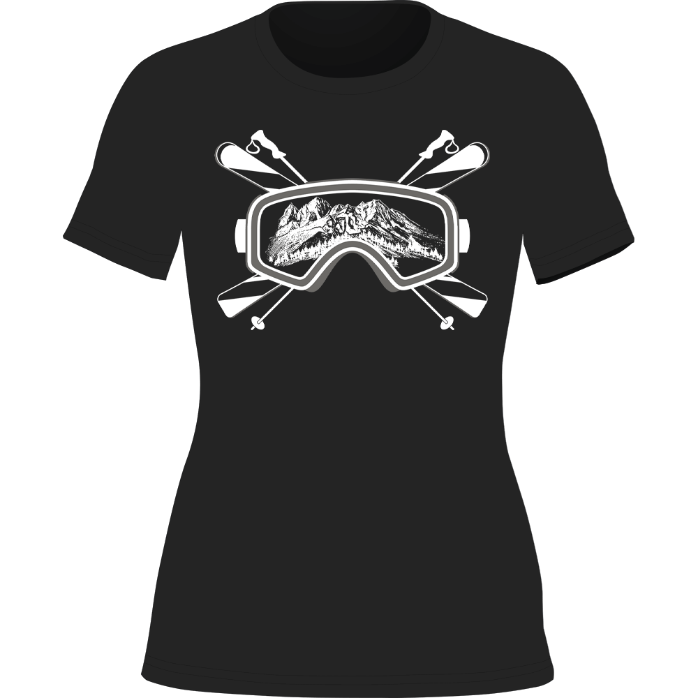 Ski Goggles T-Shirt for Women