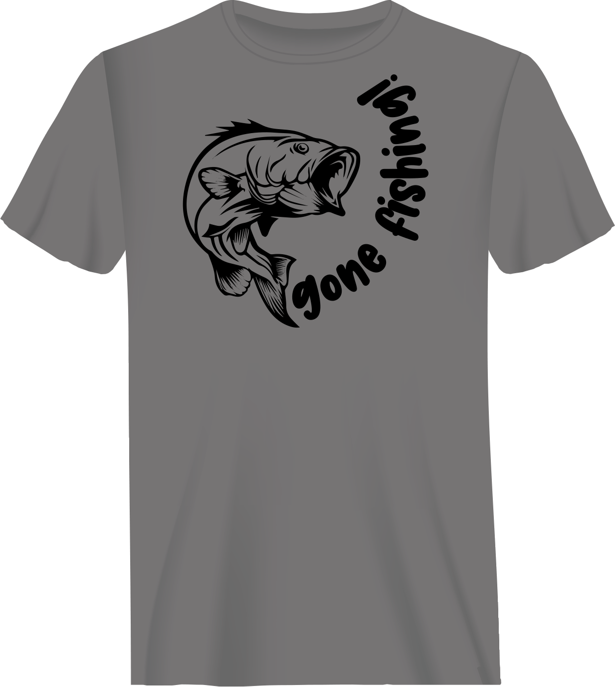 Gone Fishing v1 Man T-Shirt