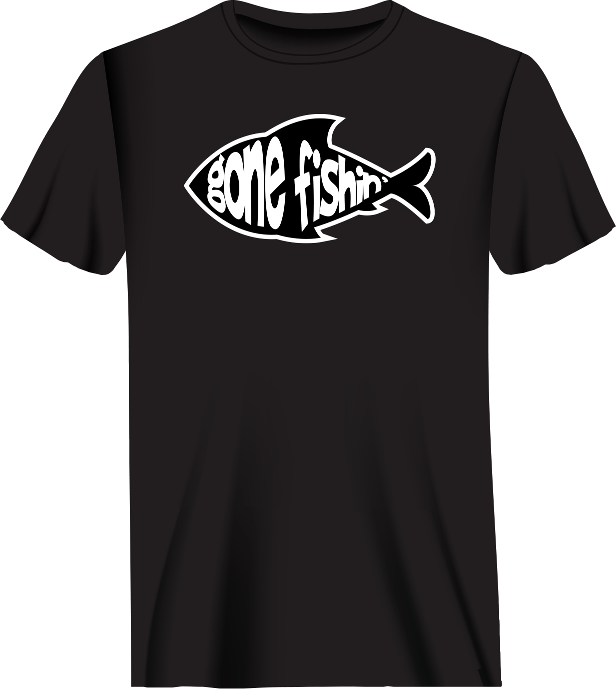 Gone Fishing v3 Man T-Shirt