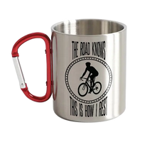 Thumbnail for The Road Knows This Is How I Rest Stainless Steel Double Wall Carabiner Mug 12oz