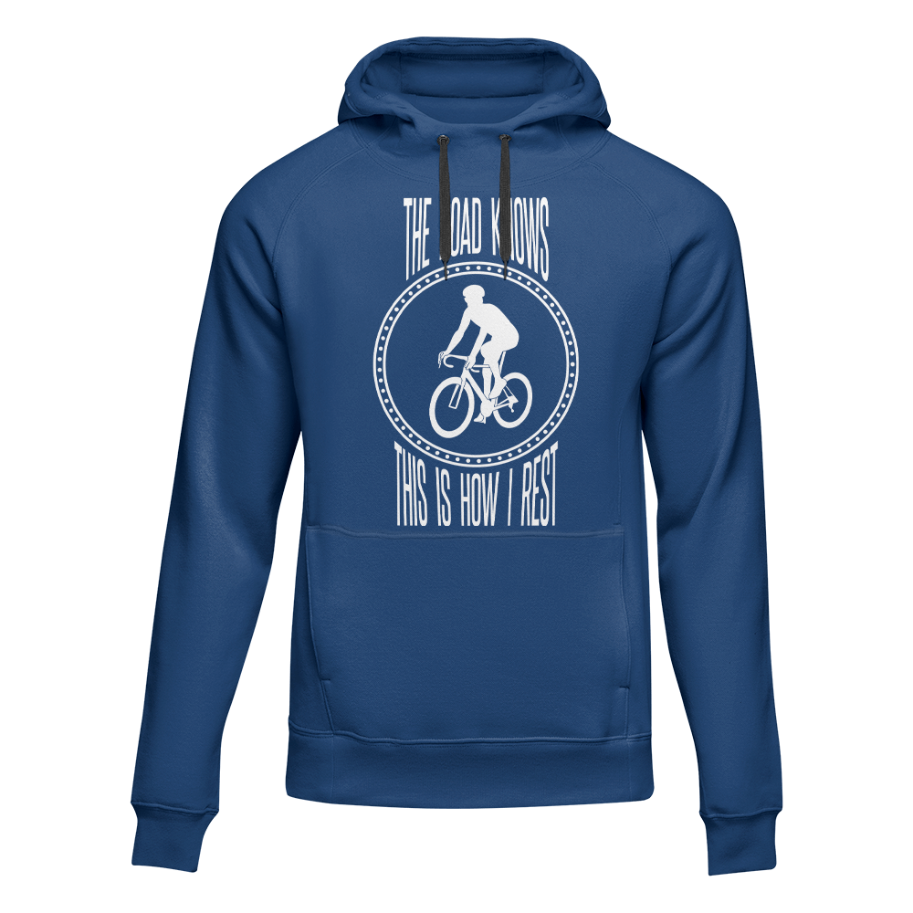 The Road Knows This Is How I Rest Adult Fleece Hooded Sweatshirt