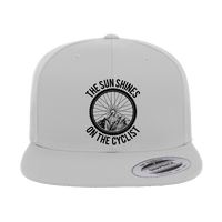 Thumbnail for The Sun Shine On The Cyclist Embroidered Flat Bill Cap