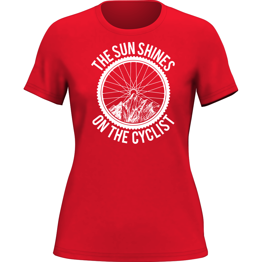 The Sun Shine On The Cyclist T-Shirt for Women