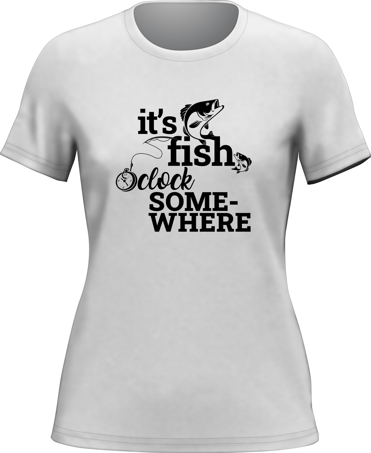 Its Fishing O'clock T-Shirt for Women