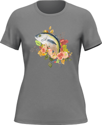 Thumbnail for Fishing Flower T-Shirt for Women