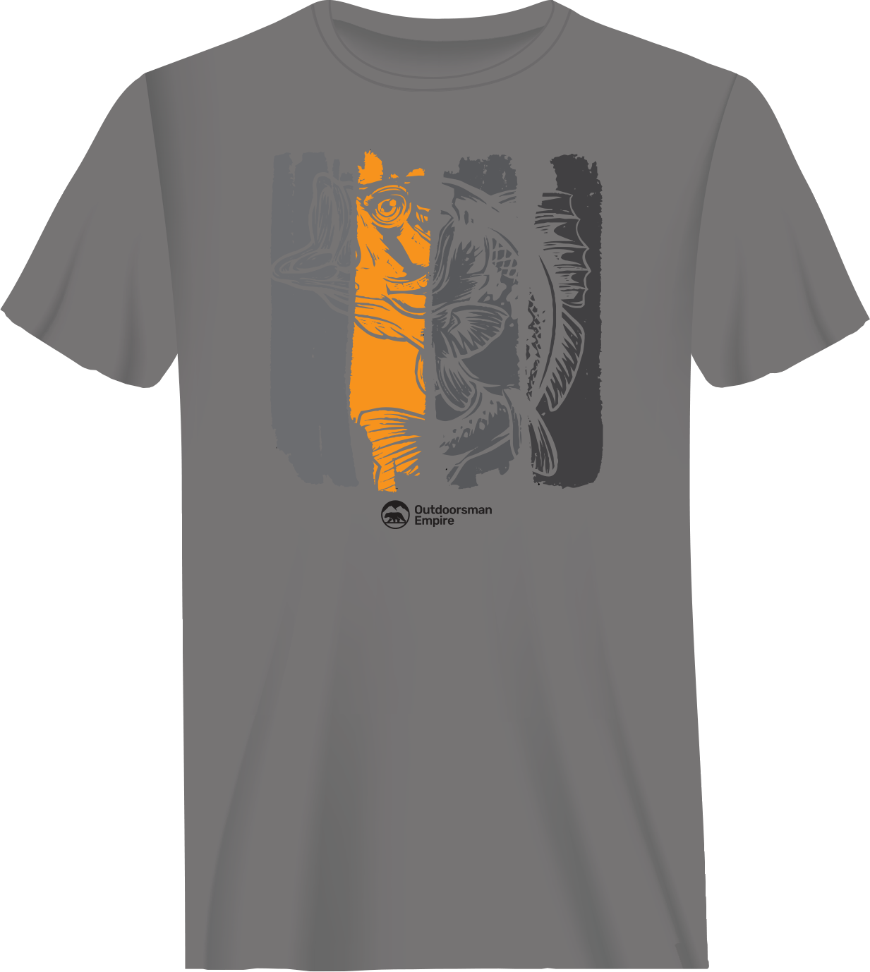 Fishing Grunge Bars Man T-Shirt