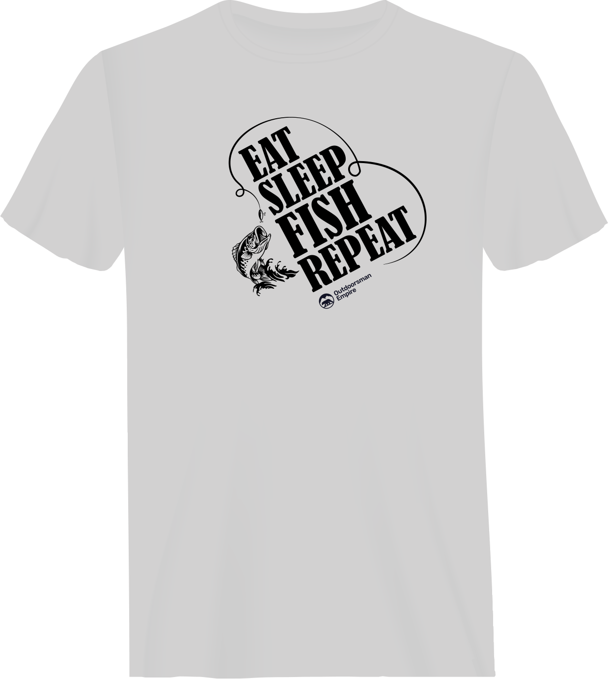 Eat Sleep Fish Repeat Man T-Shirt