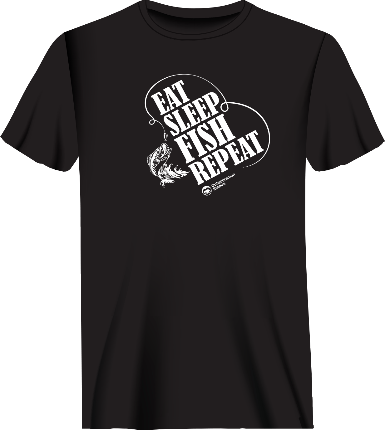 Eat Sleep Fish Repeat Man T-Shirt