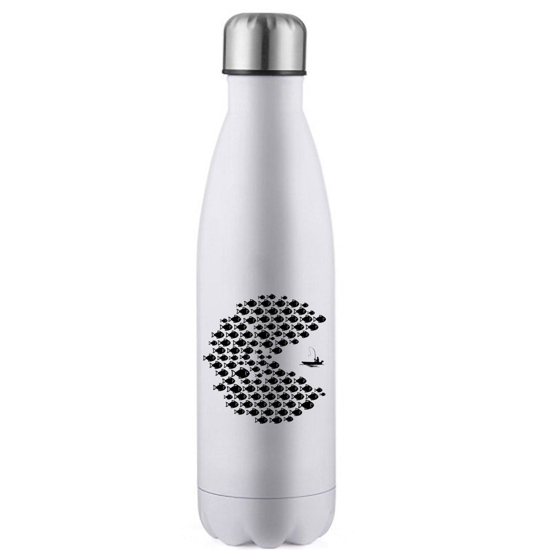 Fishing Pacman Style' Stainless Steel Water Bottle