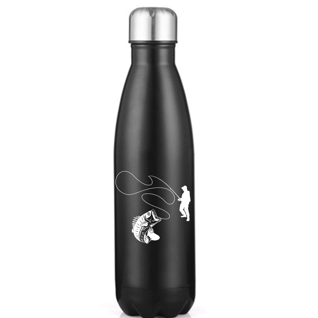 Fishing Lines' Stainless Steel Water Bottle