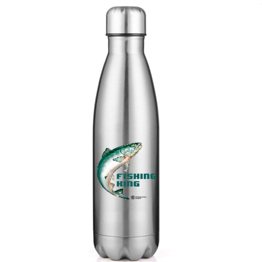 Fishing Pixelated' Stainless Steel Water Bottle