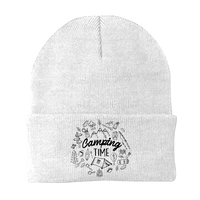 Thumbnail for Camping Elements Embroidered Beanie