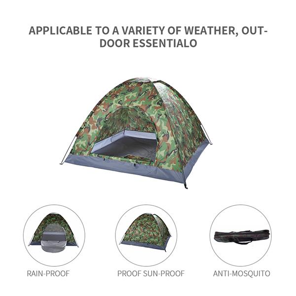 3-4 Person Camping Dome Camouflage Tent