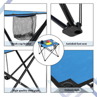 Thumbnail for Oxford Cloth Steel Square Outdoor Travelling Folding Table