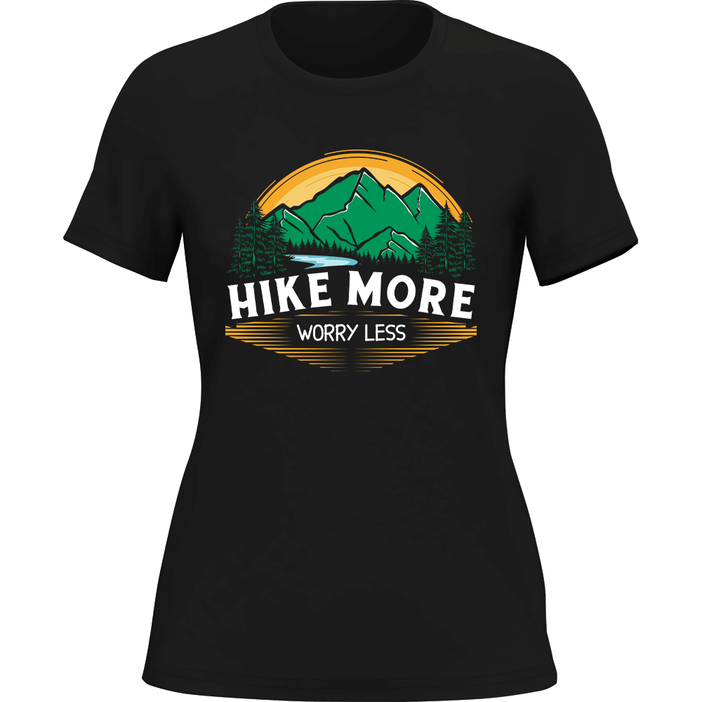 Hike More Worry Less T-Shirt for Women