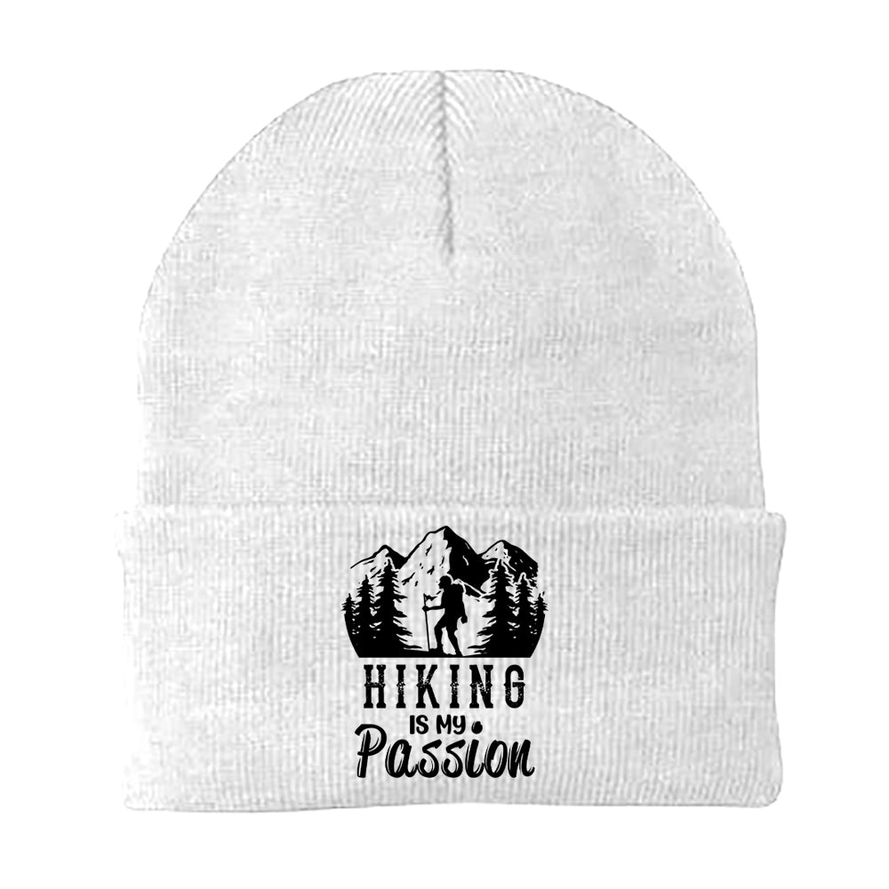 Hiking Is My Passion Embroidered Beanie
