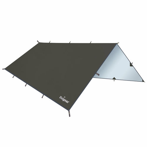 Rainproof Camping Hammock and Tent Tarp Shelter Dark Grey