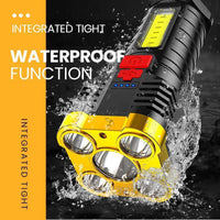 Thumbnail for FlashLamp™ | Ultra Bright Waterproof Outdoor LED Flashlight with Side Lamp